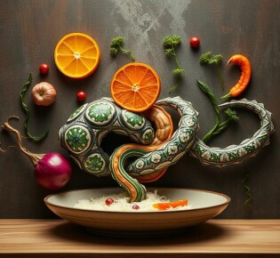 Фуд-арт — кулинарное творчество: как еда превращается в искусство и почему это важно